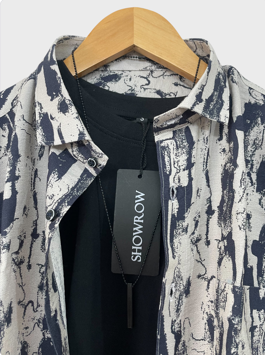 Charcoal Sketch Half Sleeves Shirt