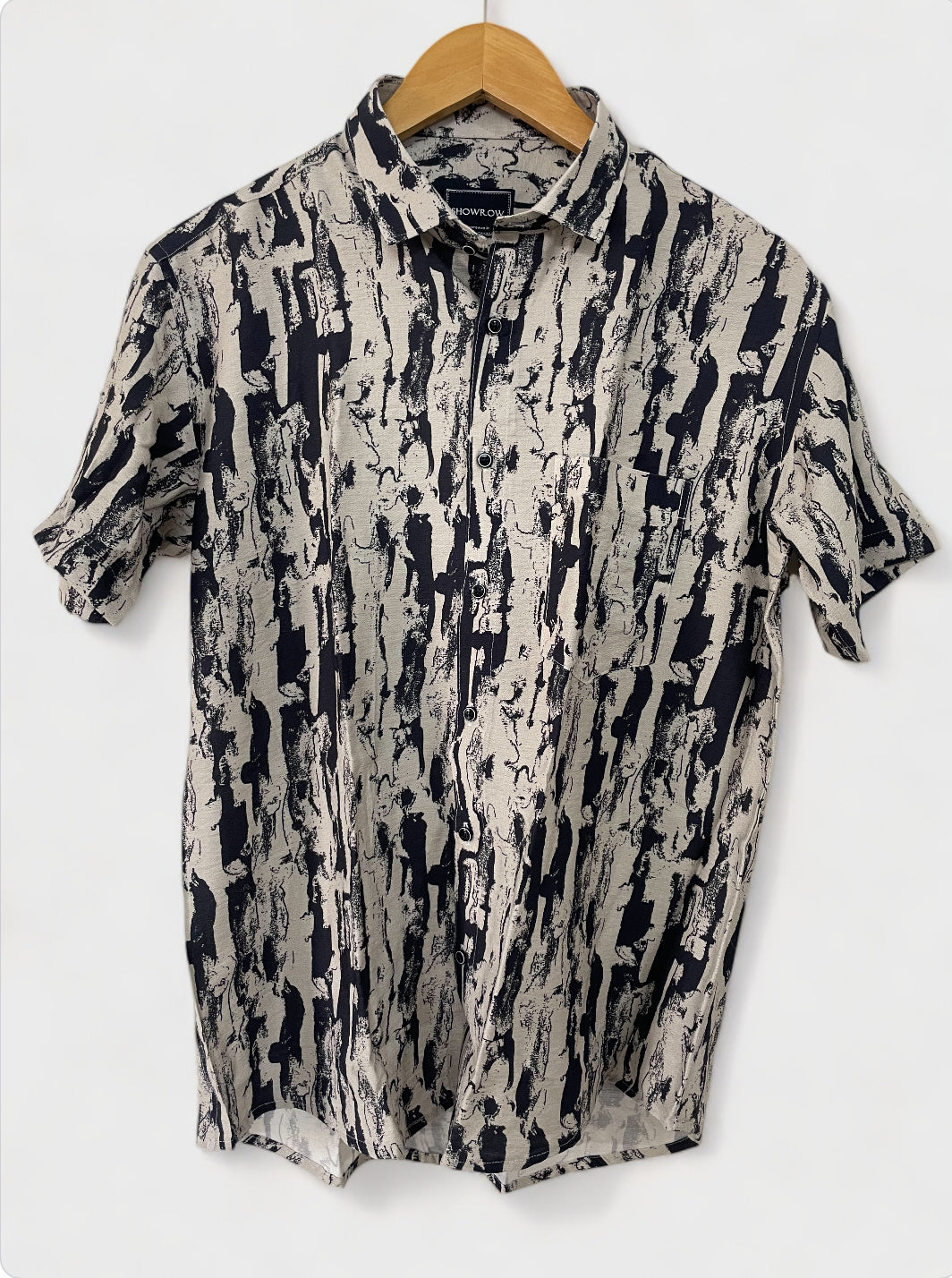 Charcoal Sketch Half Sleeves Shirt