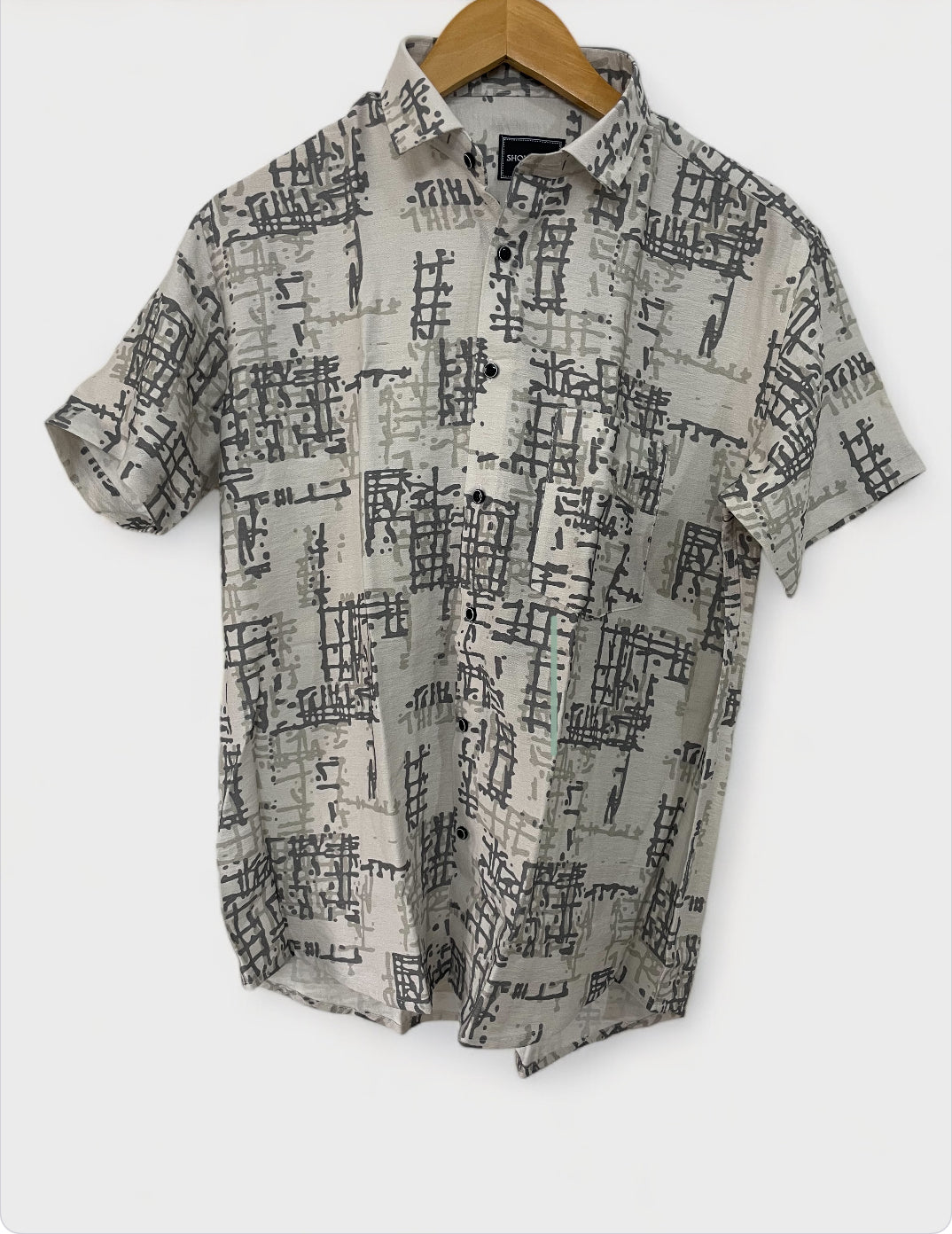 Canvas Gray Half Sleeves Shirt