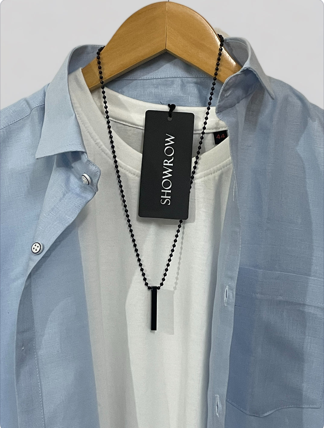 Linen- Sky Blue half sleeves shirt
