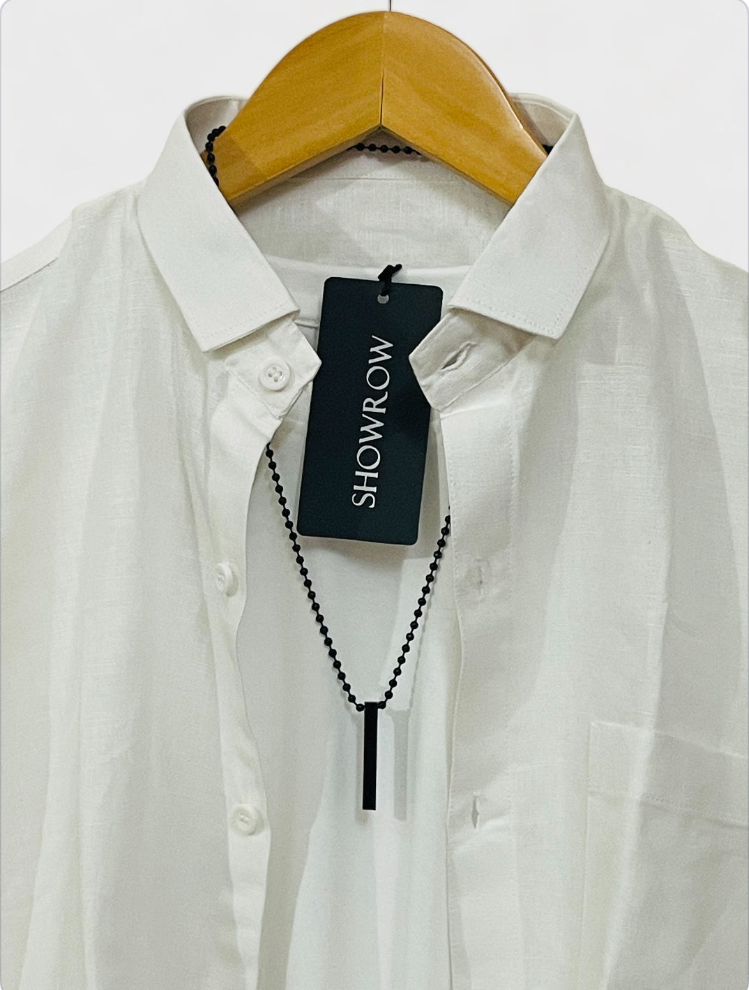 Linen- White Full sleeves shirt