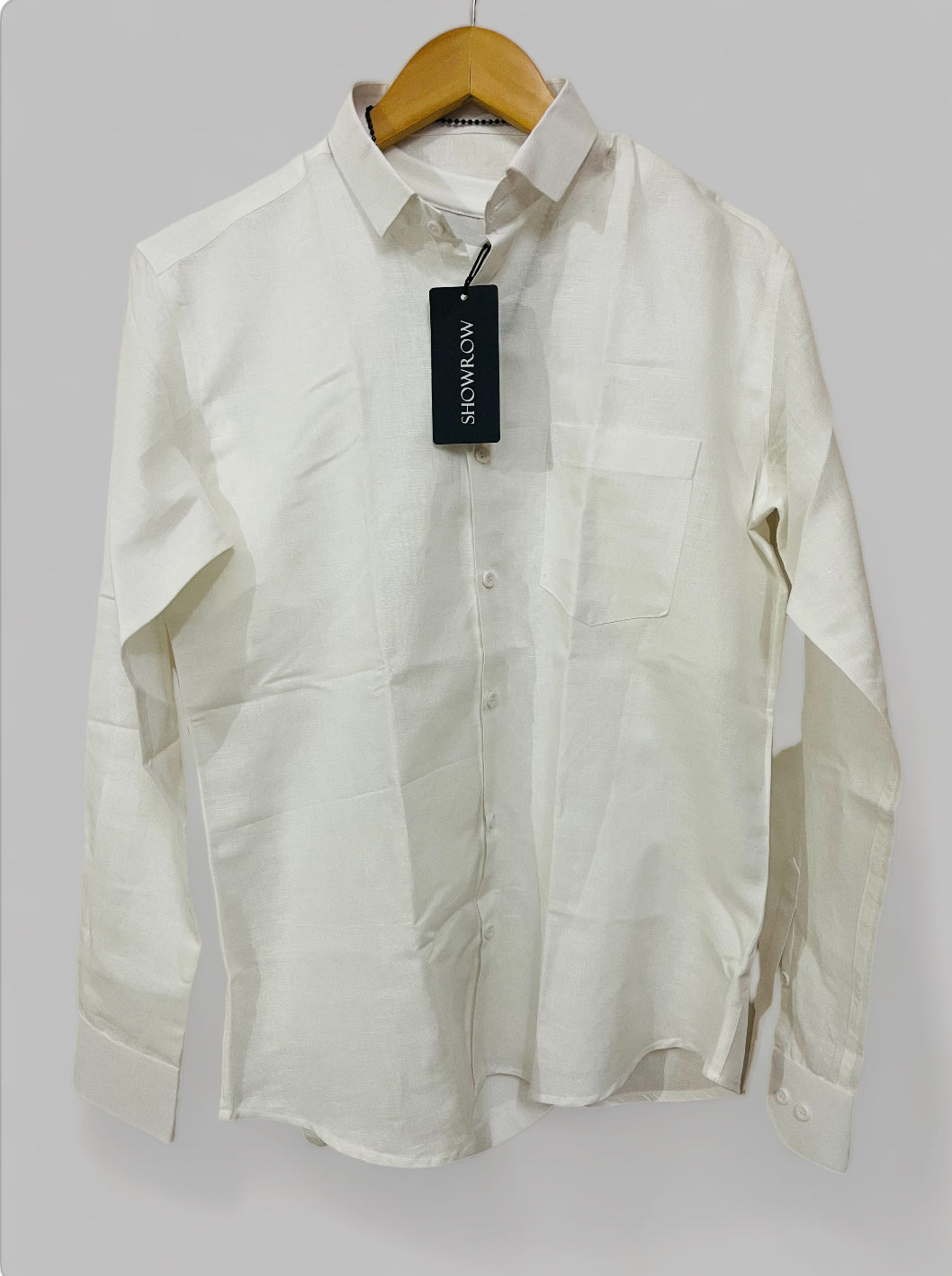 Linen- White Full sleeves shirt