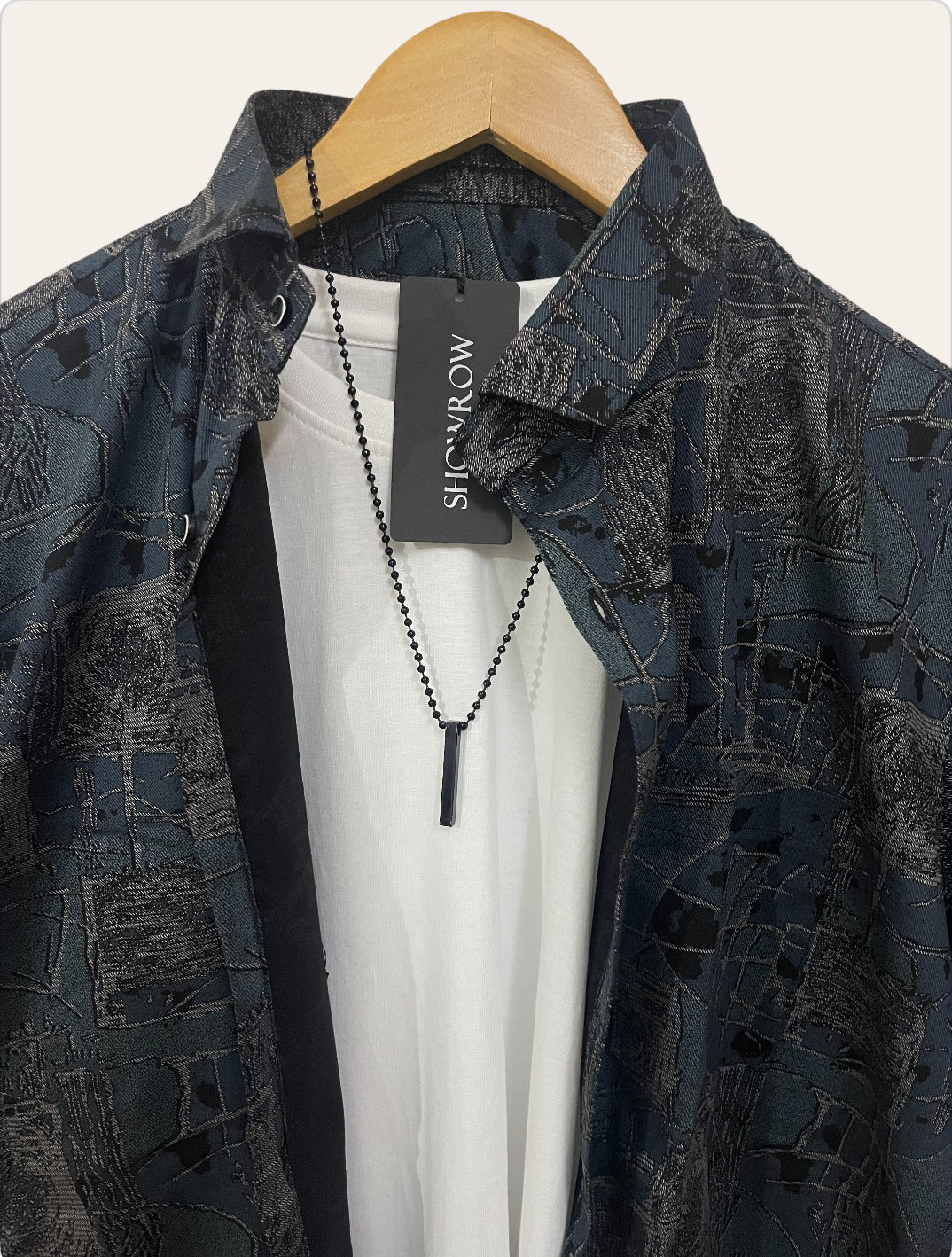 Capital Blue Printed Half Sleeves Stretchable Cotton Shirt