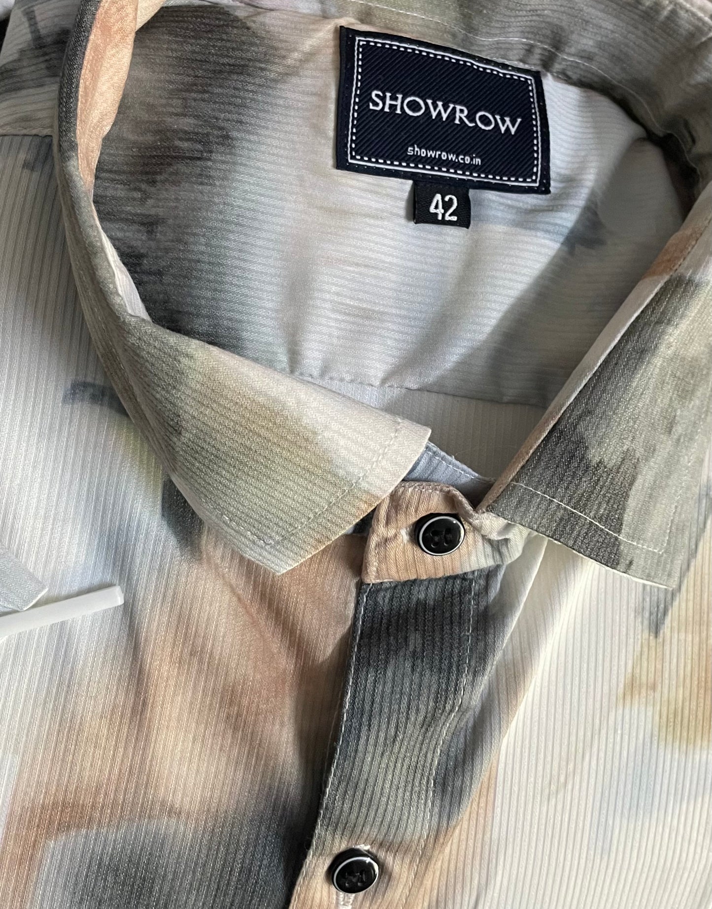 Multi Shaded Printed Half Sleeves Cotton Shirt