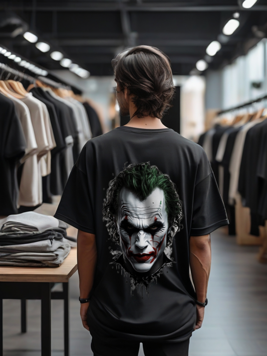 Joker: Black Heavy Oversized T-Shirt