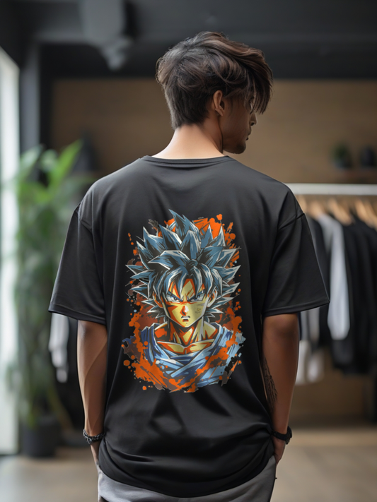 Goku : Black Heavy Oversized T-Shirt