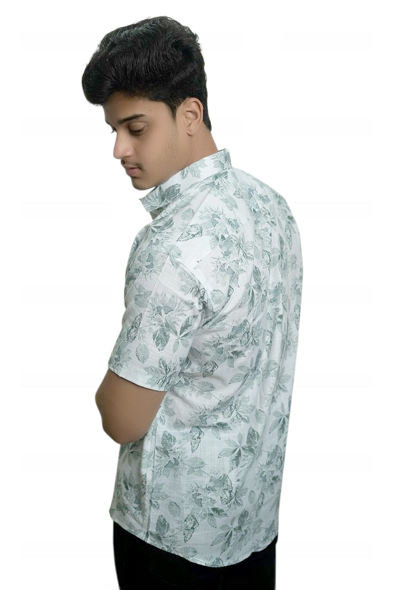 Botanical Marks Half Sleeves Shirt