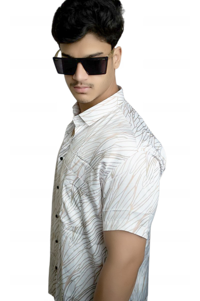 Flutter Wing Half Sleeves Shirt