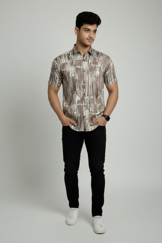 Luxe Rail Half Sleeves Shirt