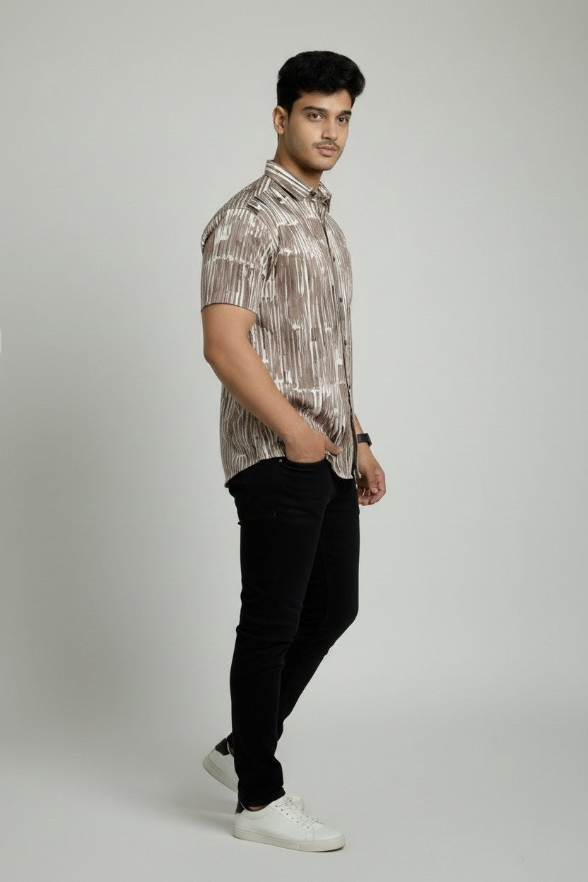 Luxe Rail Half Sleeves Shirt