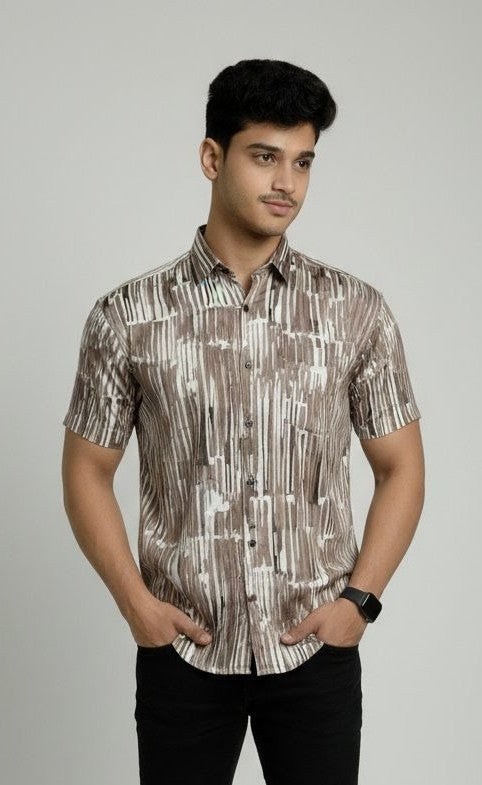 Luxe Rail Half Sleeves Shirt