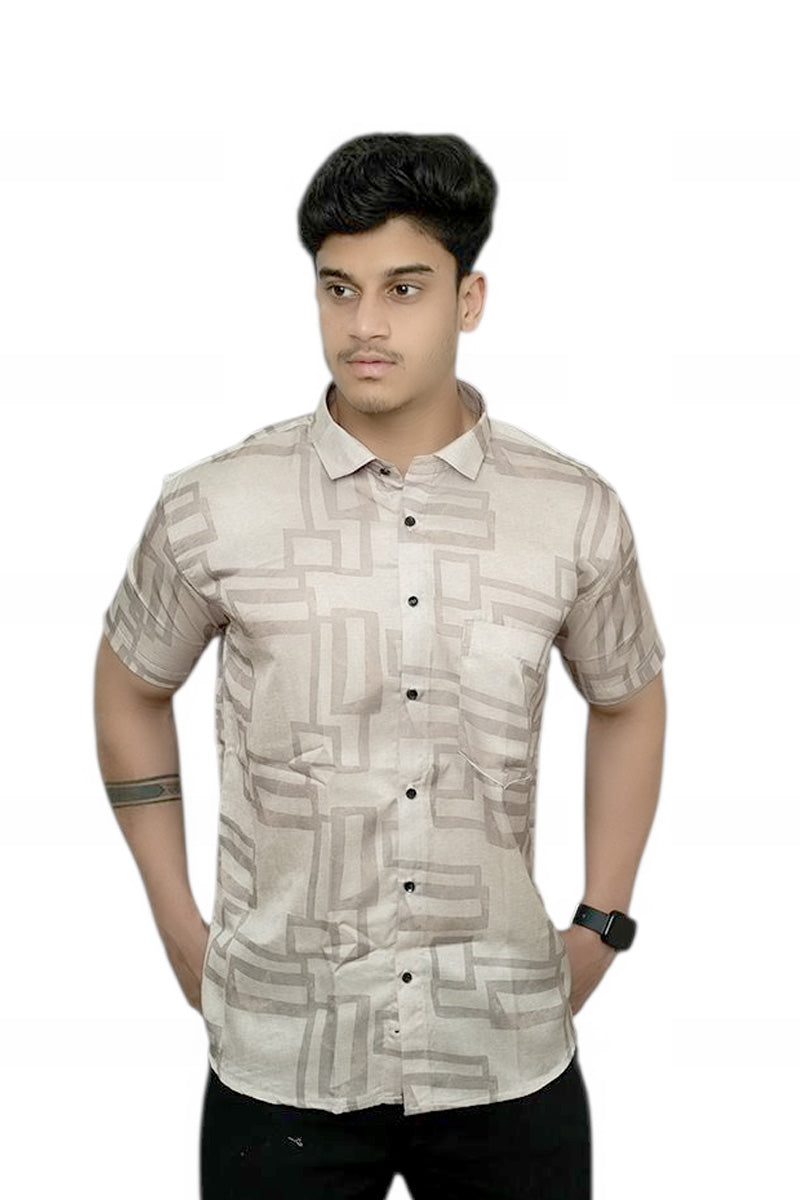 Maze Blocks Half Sleeves Shirt