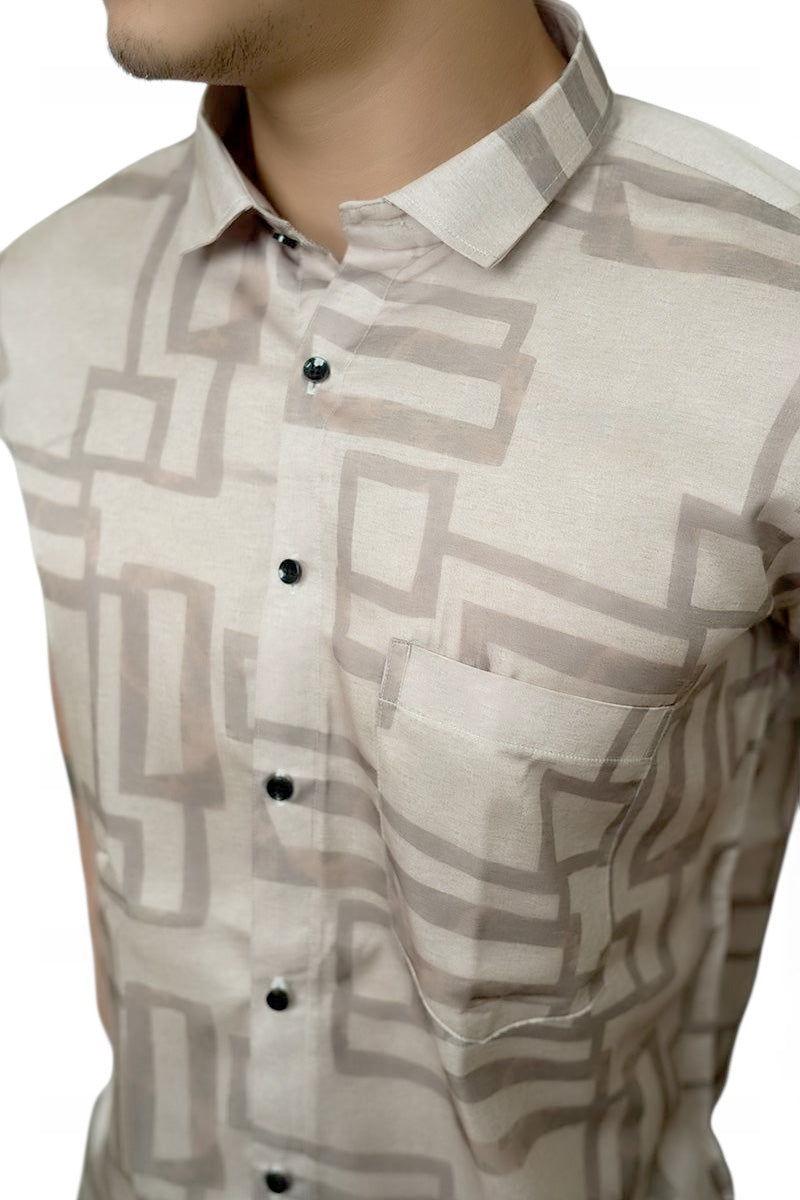Maze Blocks Half Sleeves Shirt