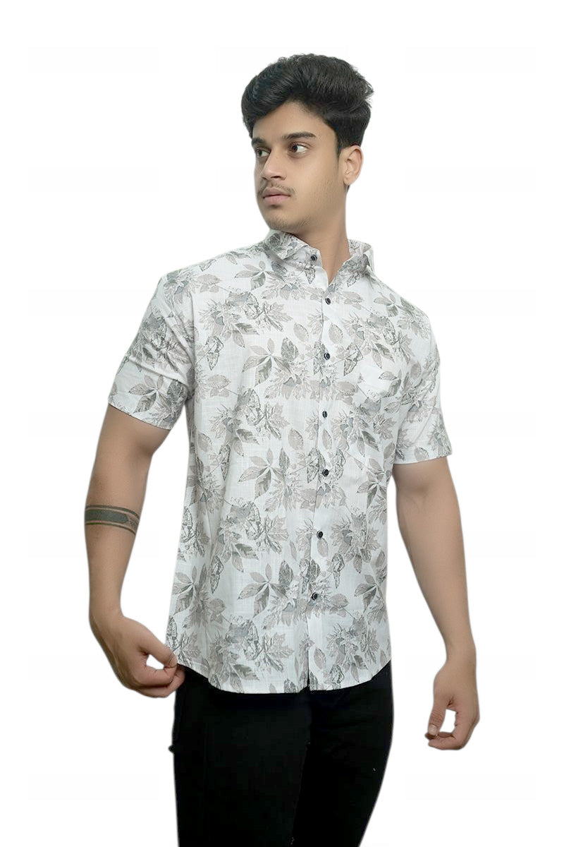 Natures Trace Half Sleeves Cotton Shirt