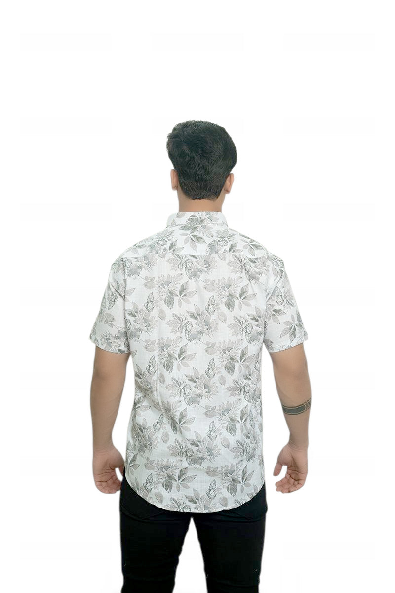 Natures Trace Half Sleeves Cotton Shirt