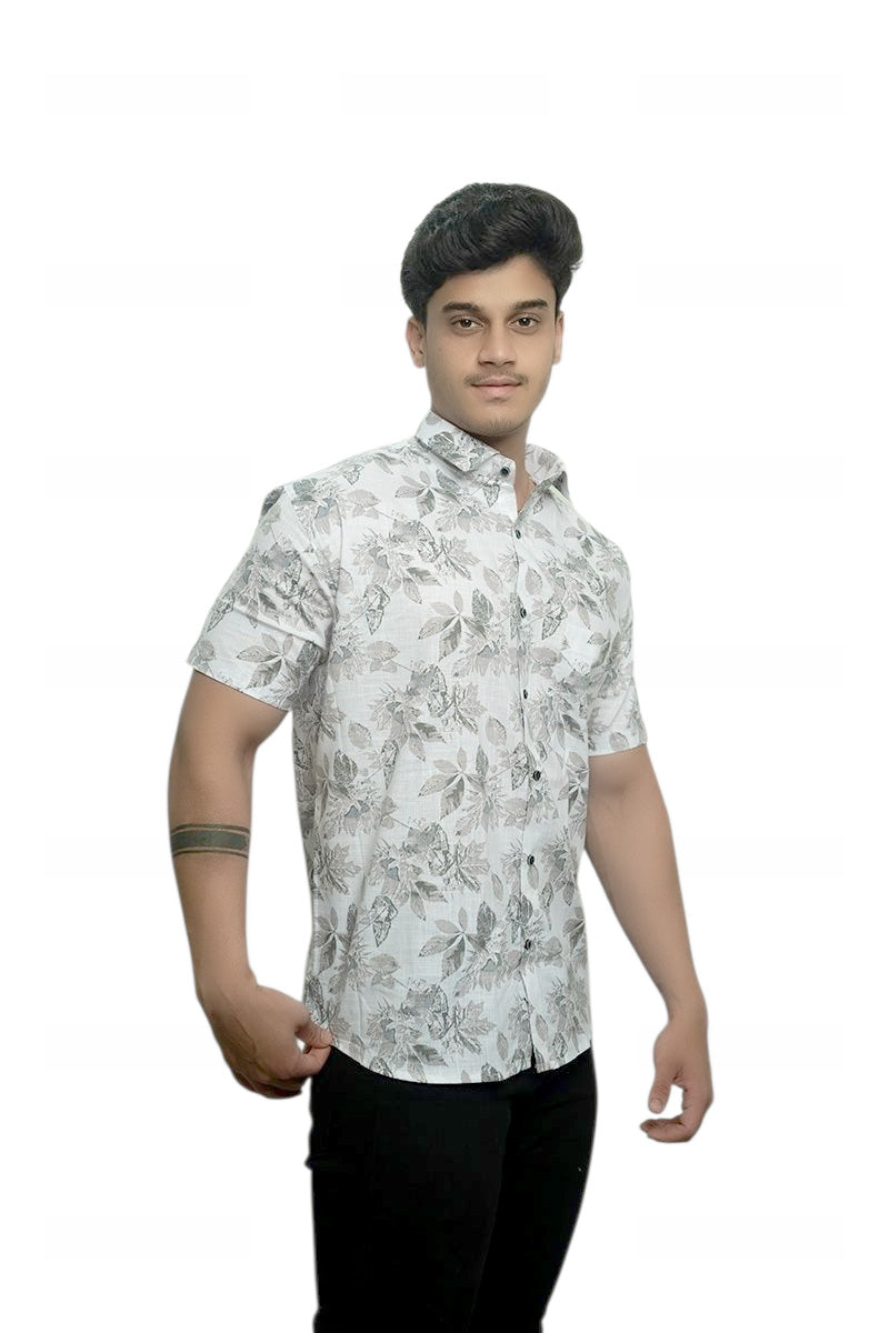 Natures Trace Half Sleeves Cotton Shirt