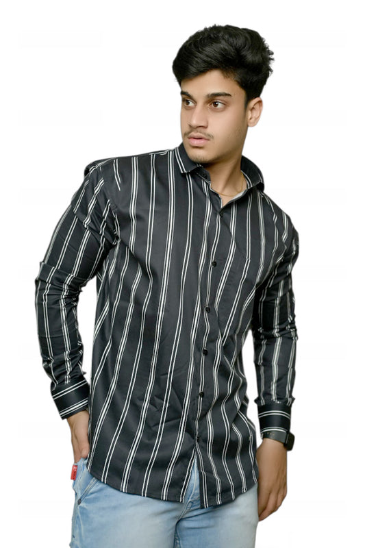 Vertical Stripes Full Sleeves Shirt