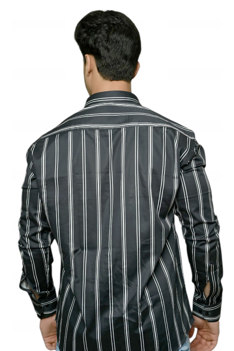 Vertical Stripes Full Sleeves Shirt