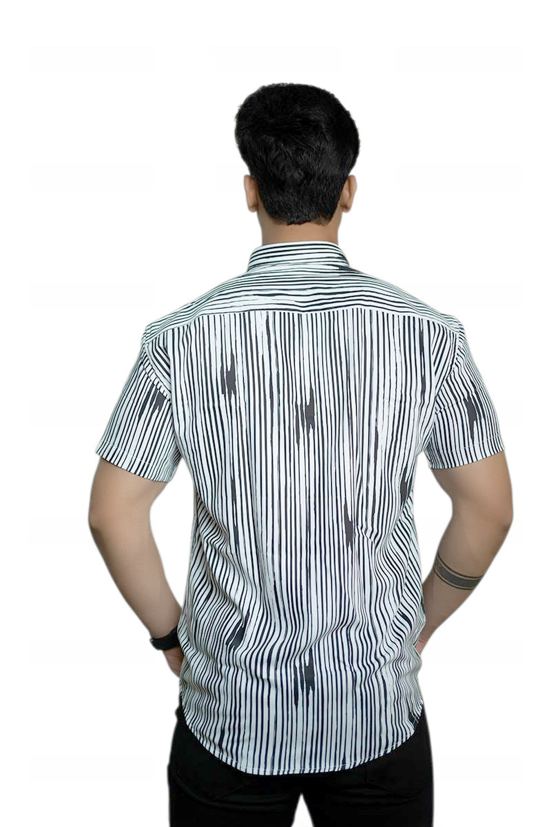Zebra Lines Half Sleeves Shirt