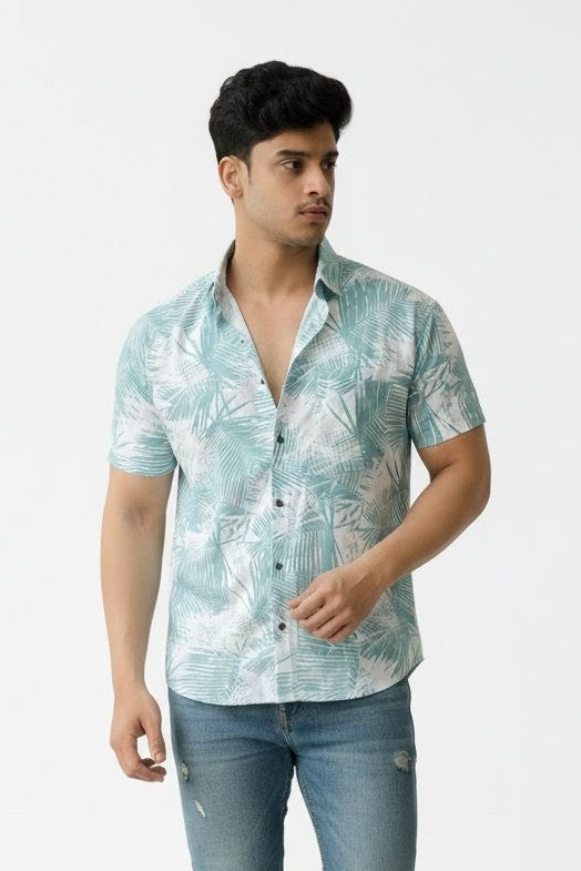 Tropical Imprints Half Sleeves Shirt