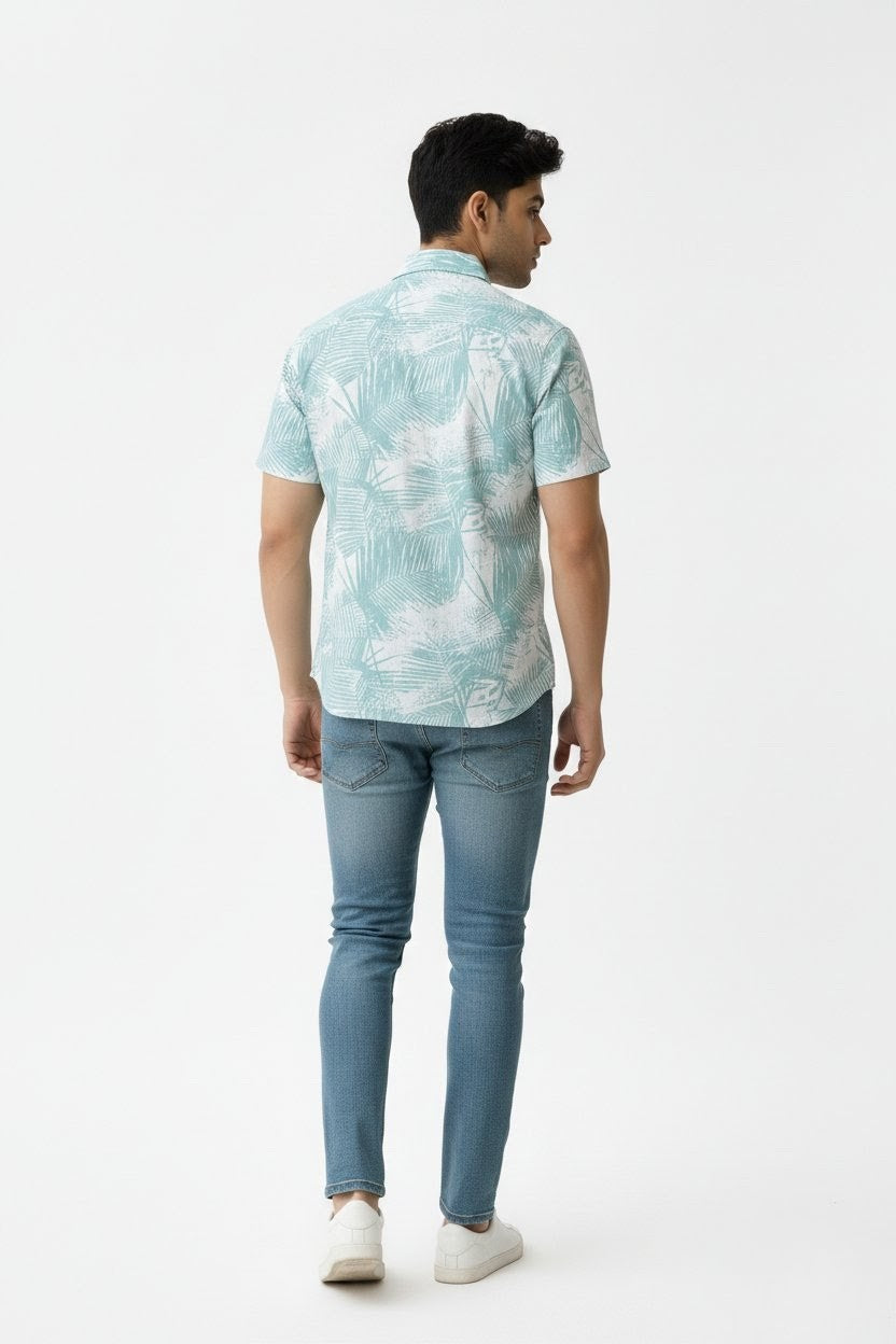 Tropical Imprints Half Sleeves Shirt
