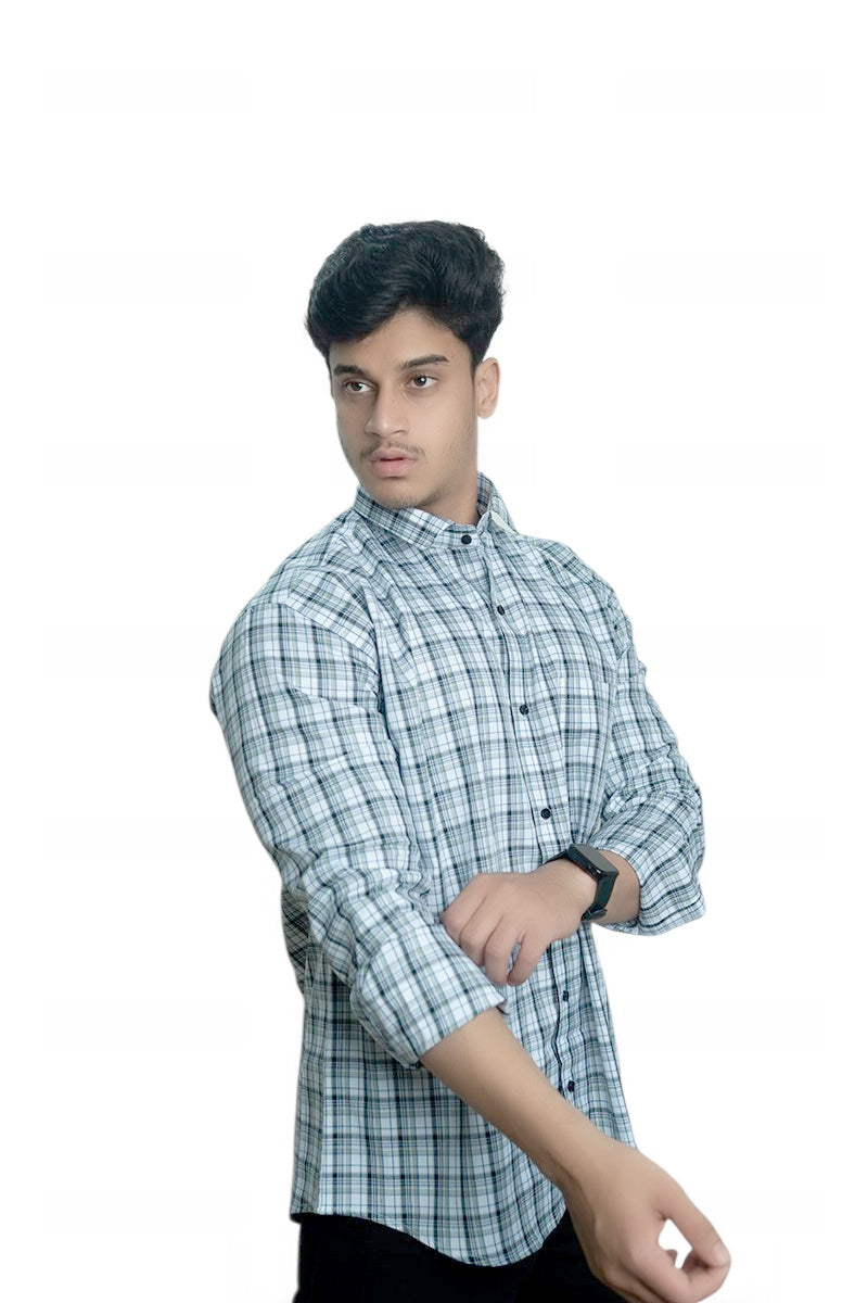 Plaid Design Full Sleeves Shirt