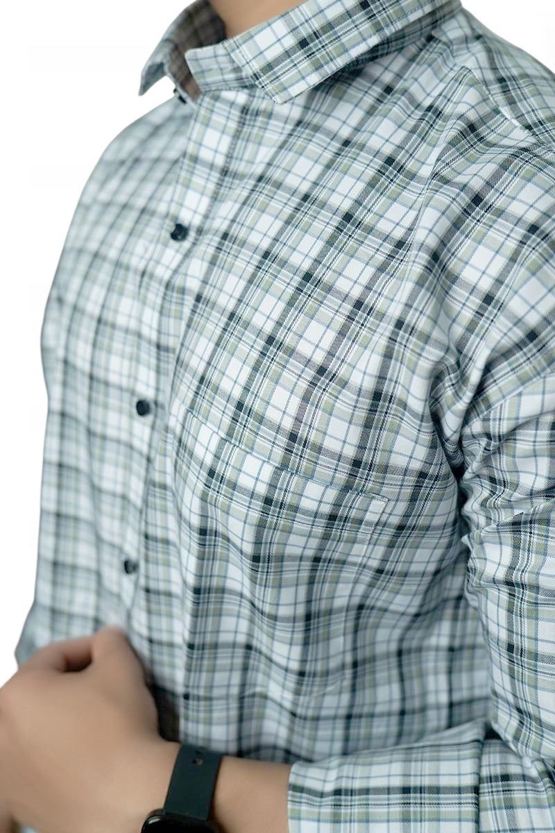 Plaid Design Full Sleeves Shirt