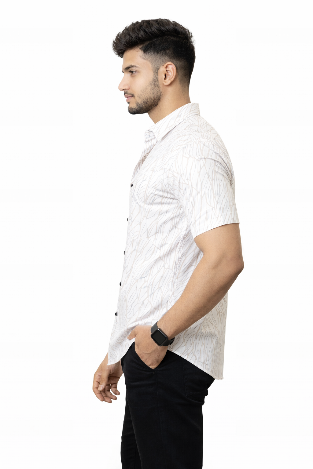 Flutter Wing Half Sleeves Shirt